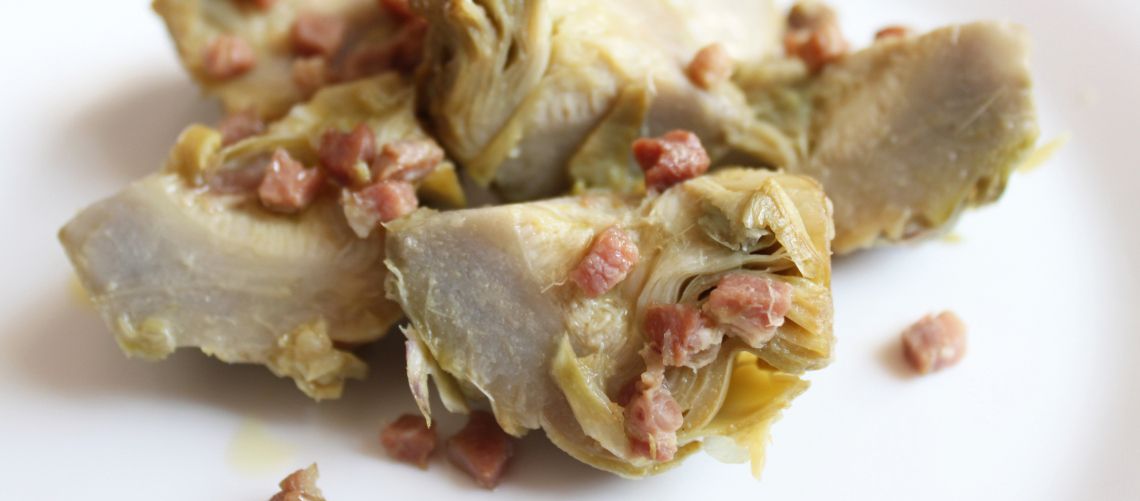 Alcachofas salteadas.