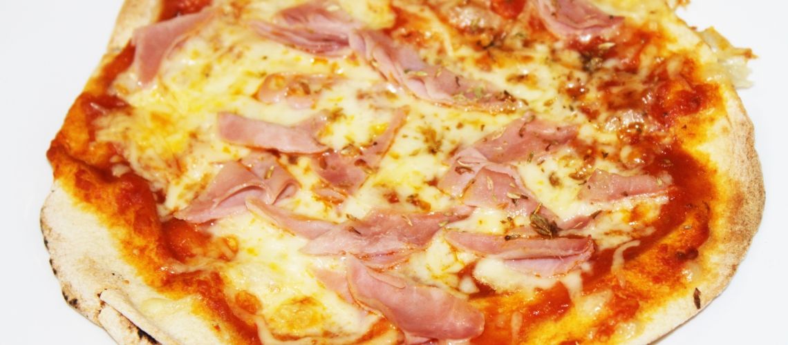 Pizza individual de jamon