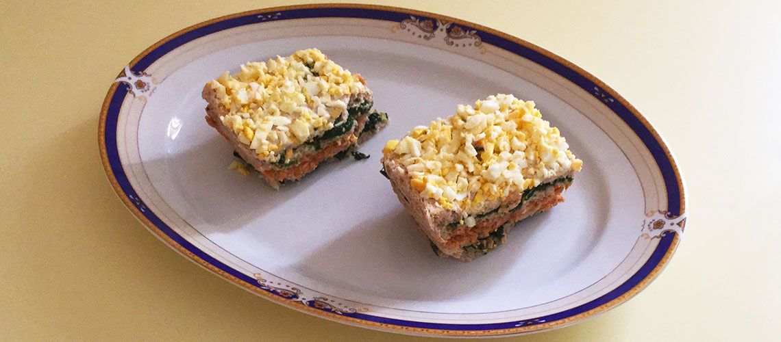 Pastel de atún y espinacas