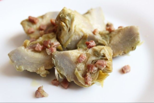 Alcachofas salteadas