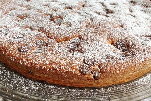 Bizcocho con pepitas de chocolate