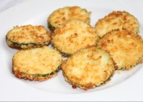 Calabacín crujiente con parmesano