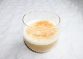Compota de manzana con arroz con leche