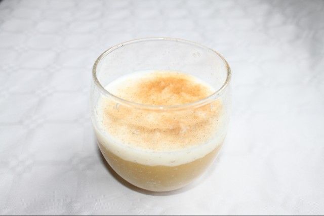 Compota de manzana y arroz con leche
