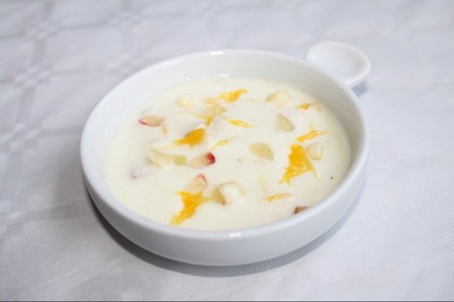 Crema con frutas