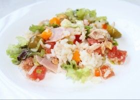 Ensalada de arroz de primavera