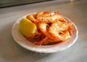 Gambas cocidas