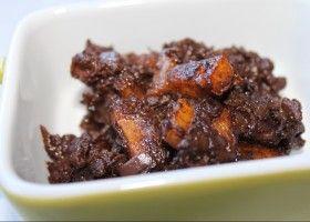 Morcilla con manzana