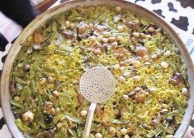 Paella valenciana clásica (pollo, conejo y verdura)
