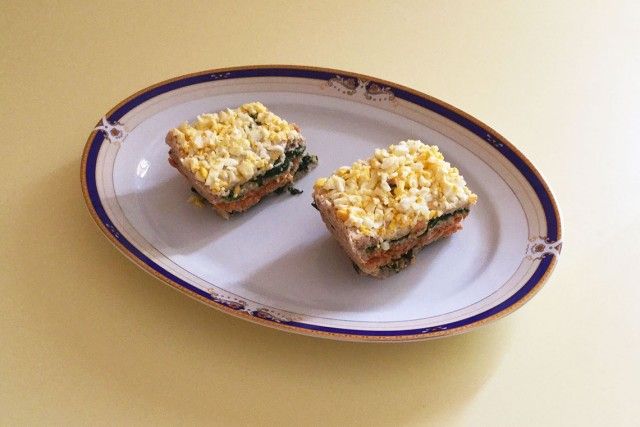 Pastel de atún y espinacas