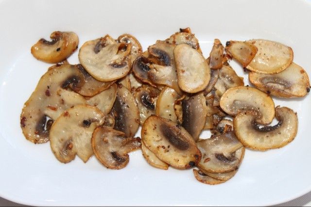 Champiñones fritos