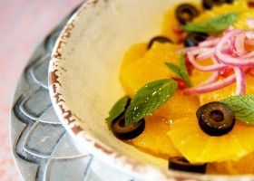 Ensalada de Aceitunas y Naranjas