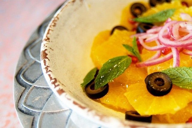 Ensalada de naranjas y aceitunas