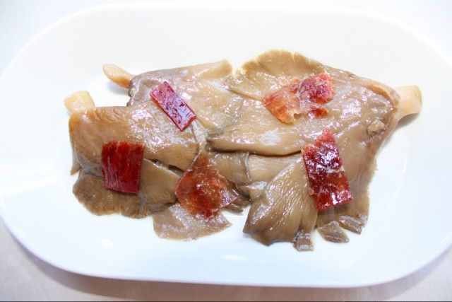 Setas con cecina