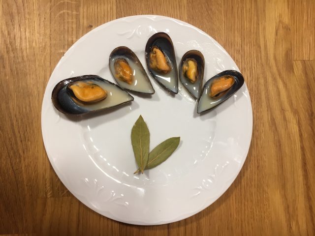 Mejillones con mostaza
