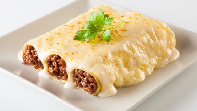 Canelones de verduras